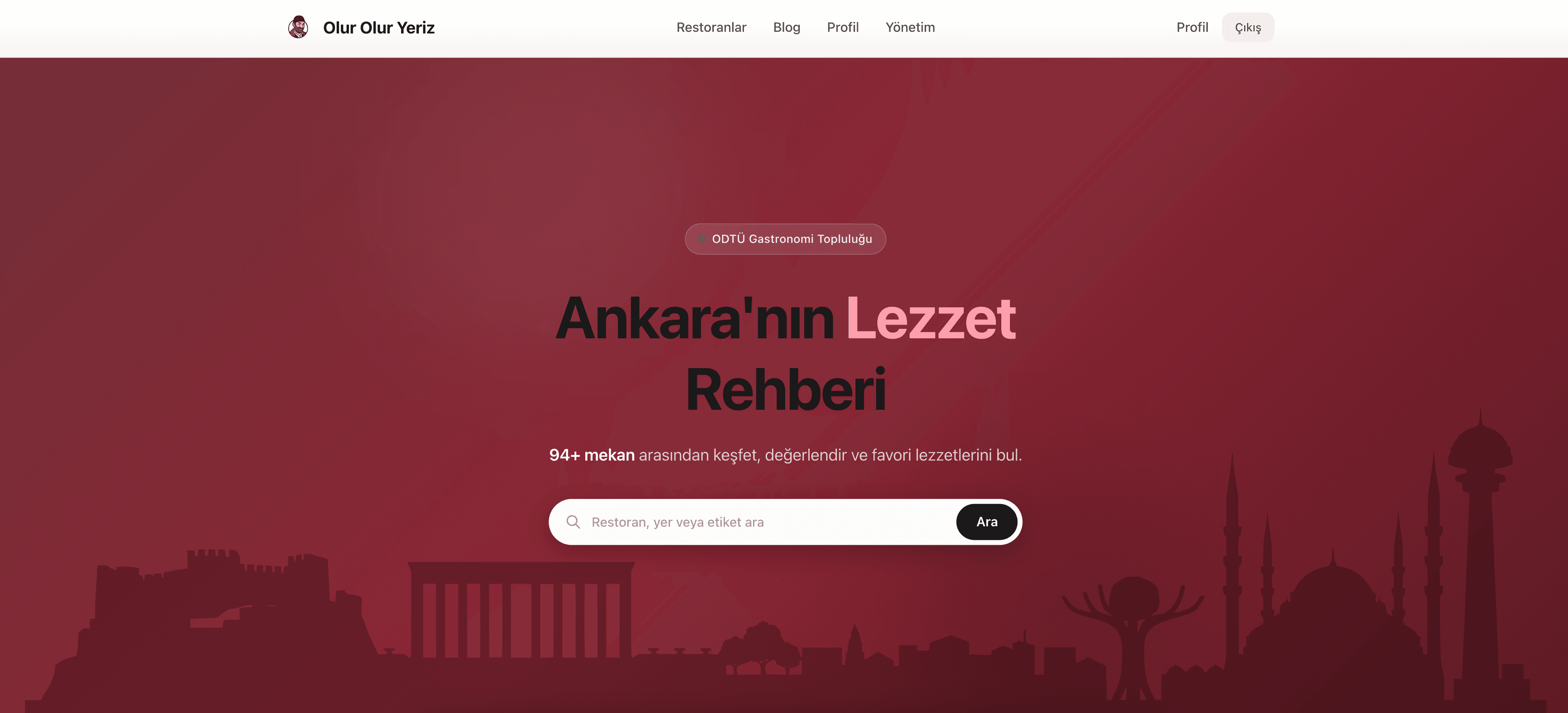 METU Gastronomy - Olur Olur Yeriz